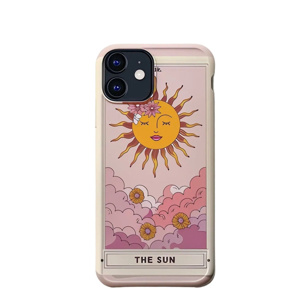 The Sun Desenli İçi Kadifeli Telefon Kılıfı N43