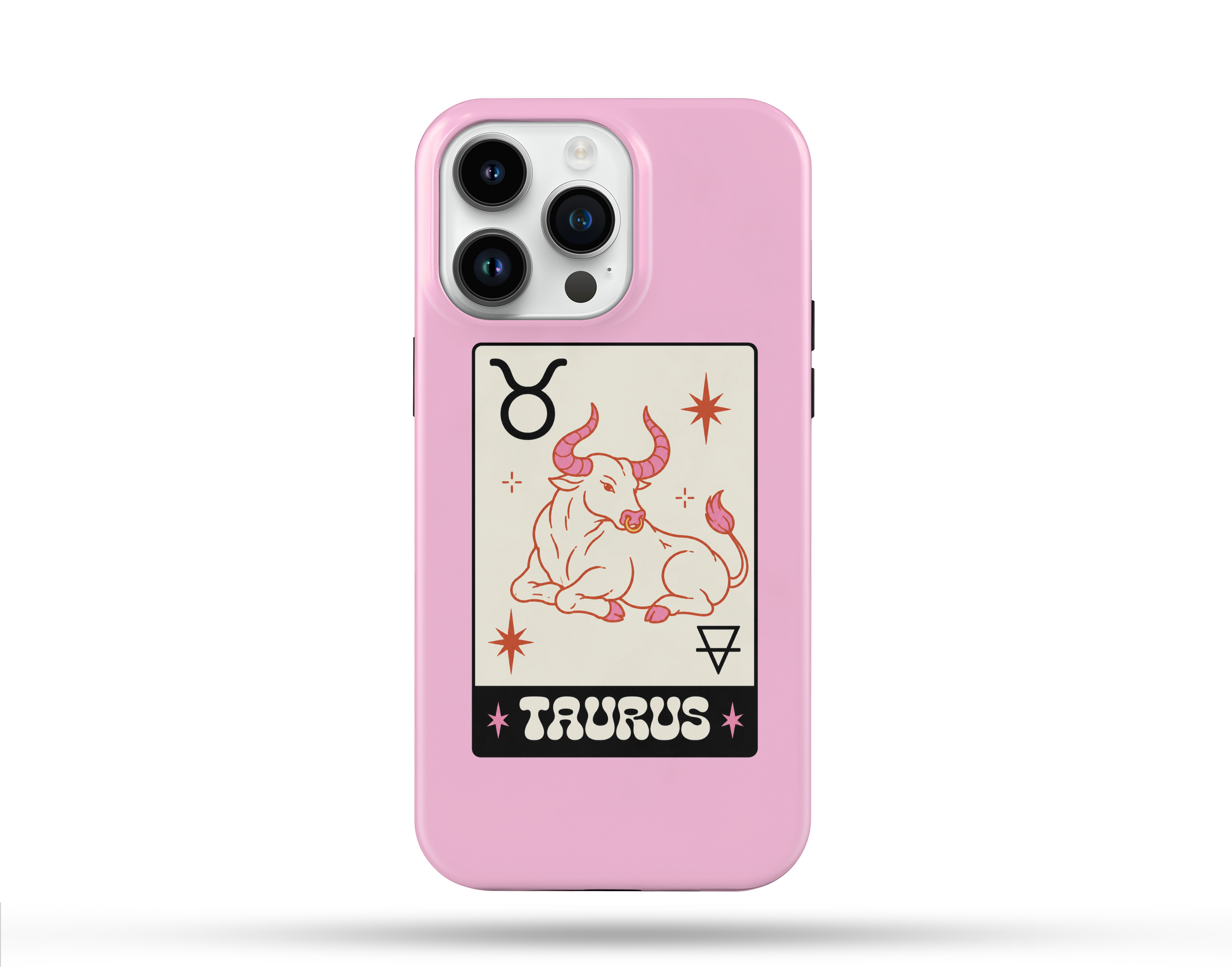 Boğa Burcu Desenli İçi Kadifeli Telefon Kılıfı B6