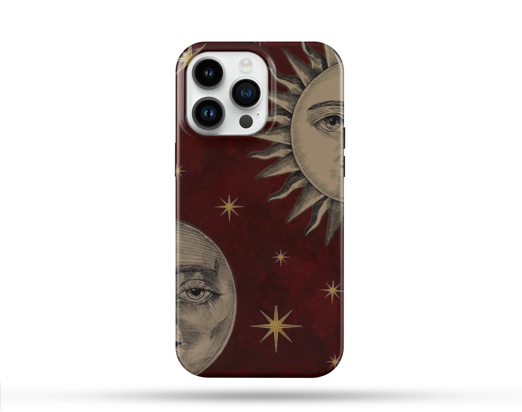 Red Moonlight Desenli İçi Kadifeli Telefon Kılıfı N135