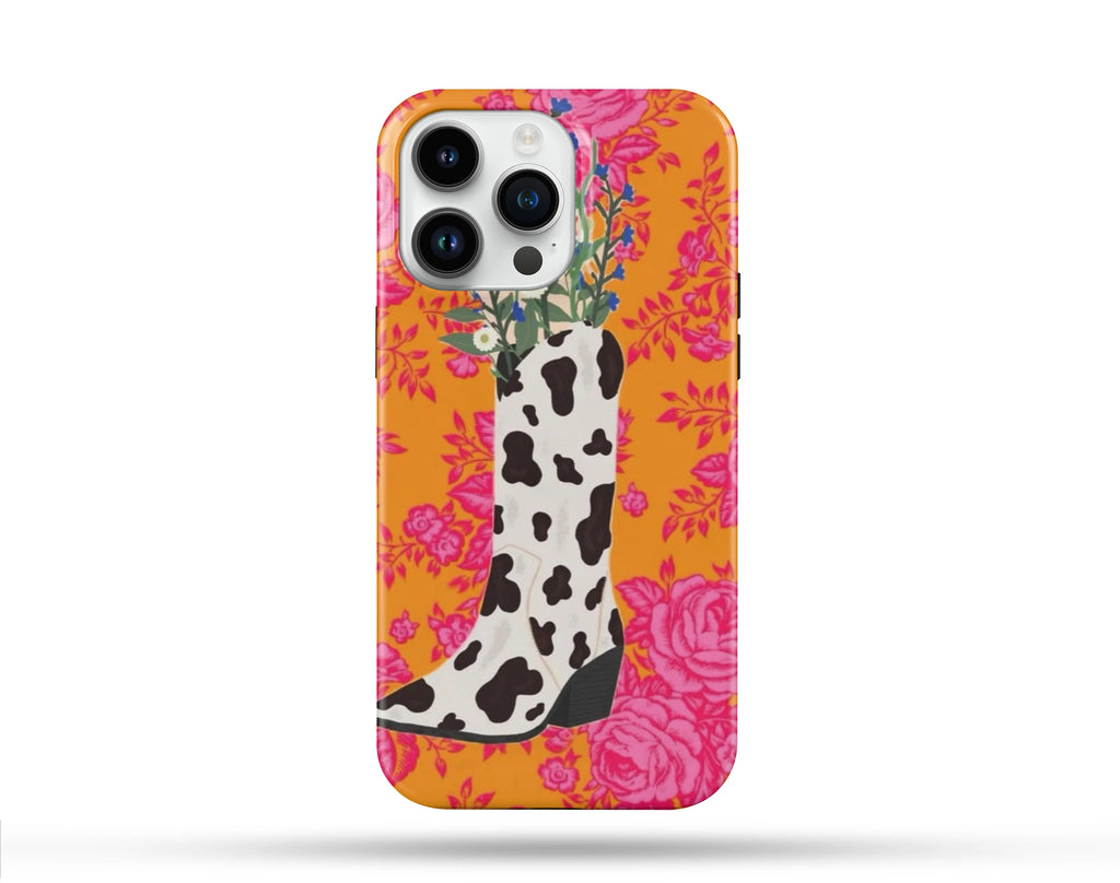 Flowers Desenli İçi Kadifeli Telefon Kılıfı N70
