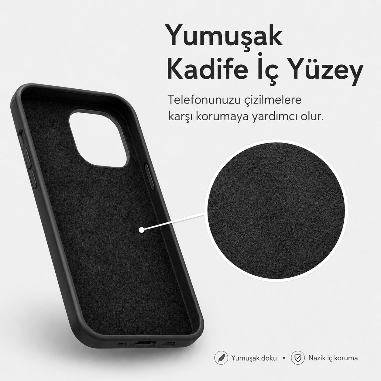 Flowers Desenli İçi Kadifeli Telefon Kılıfı N70