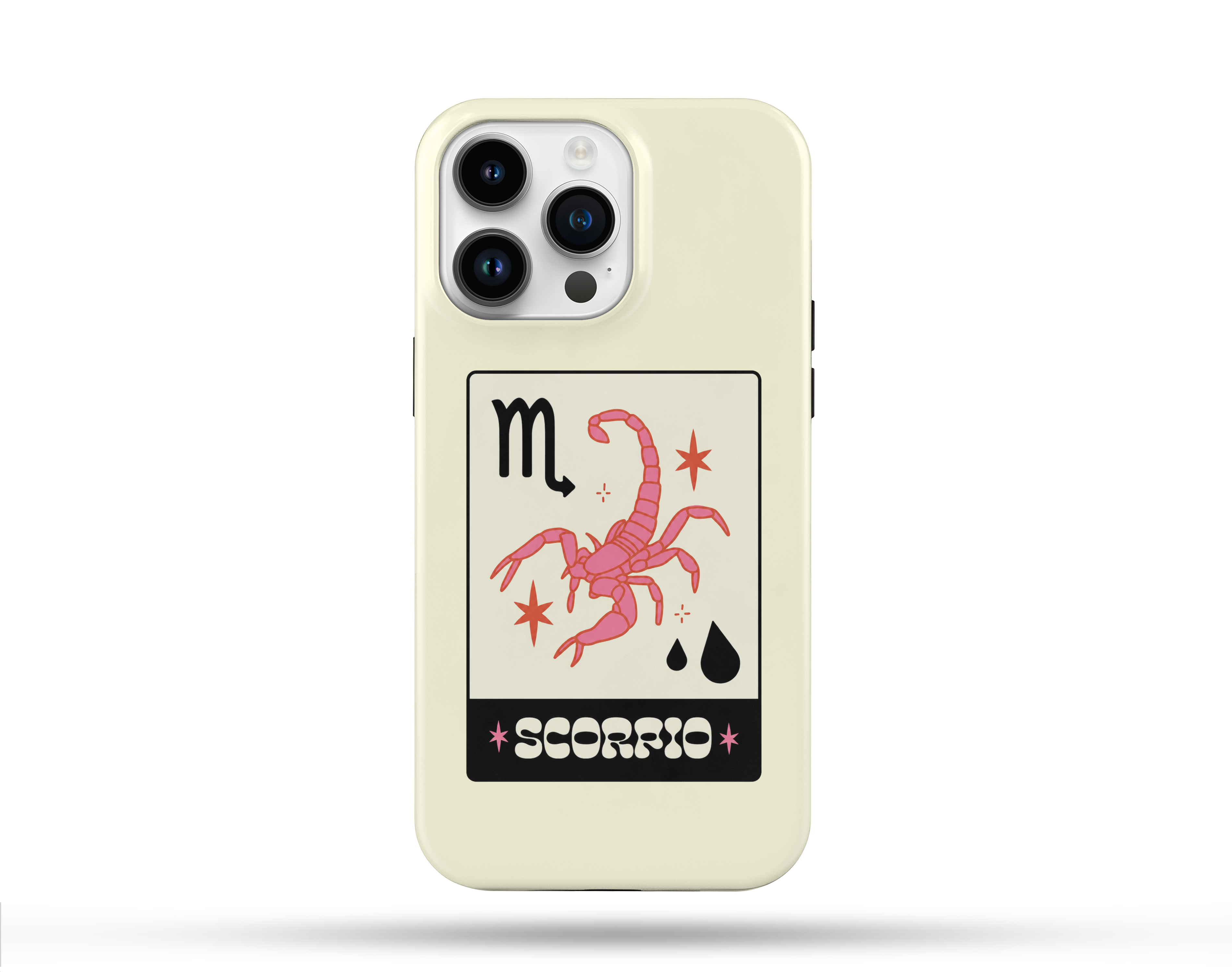 Akrep Burcu Desenli İçi Kadifeli Telefon Kılıfı B2