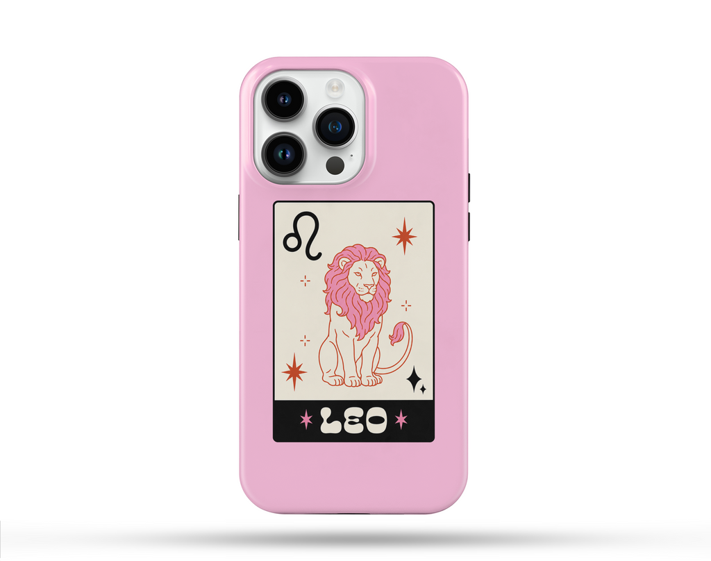 Aslan Burcu Desenli İçi Kadifeli Telefon Kılıfı B3