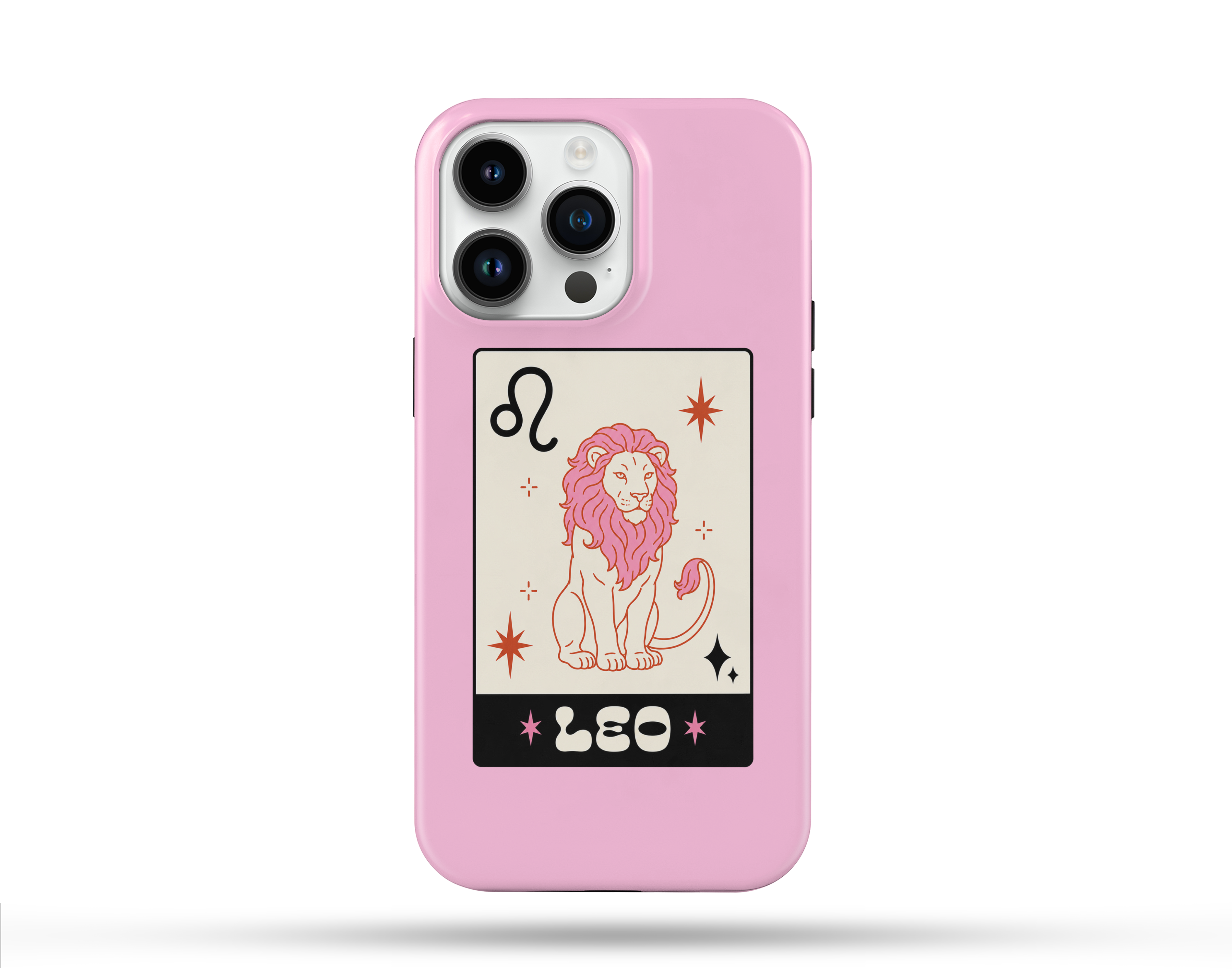 Aslan Burcu Desenli İçi Kadifeli Telefon Kılıfı B3