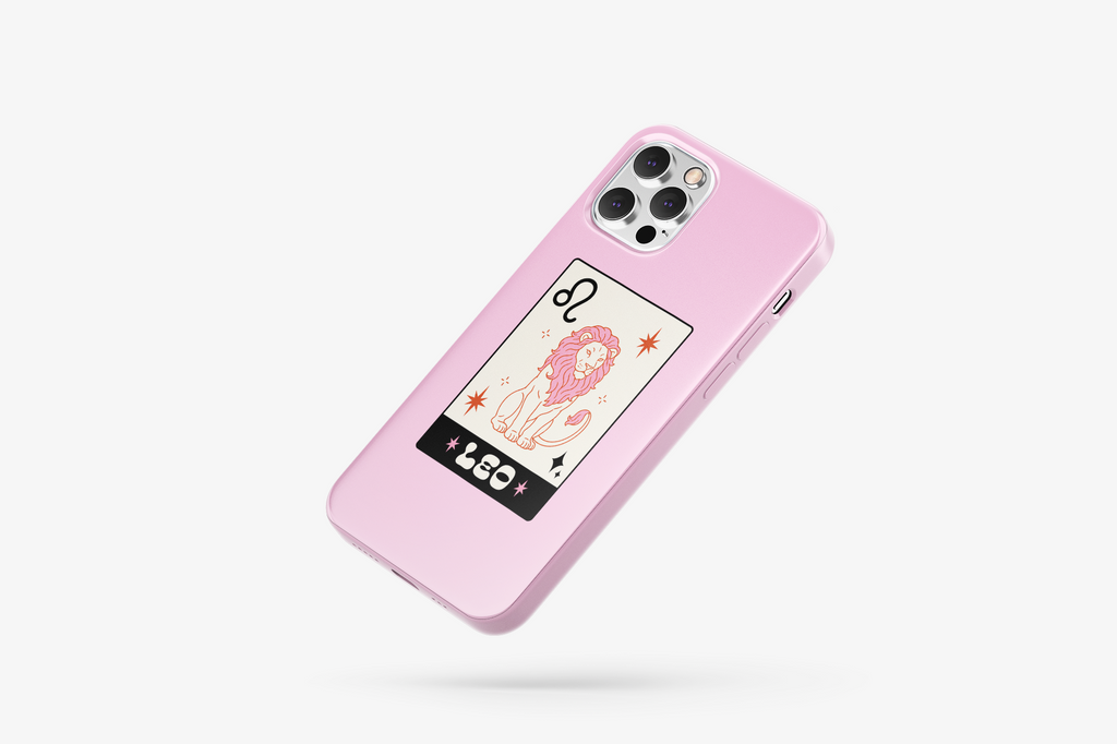 Aslan Burcu Desenli İçi Kadifeli Telefon Kılıfı B3