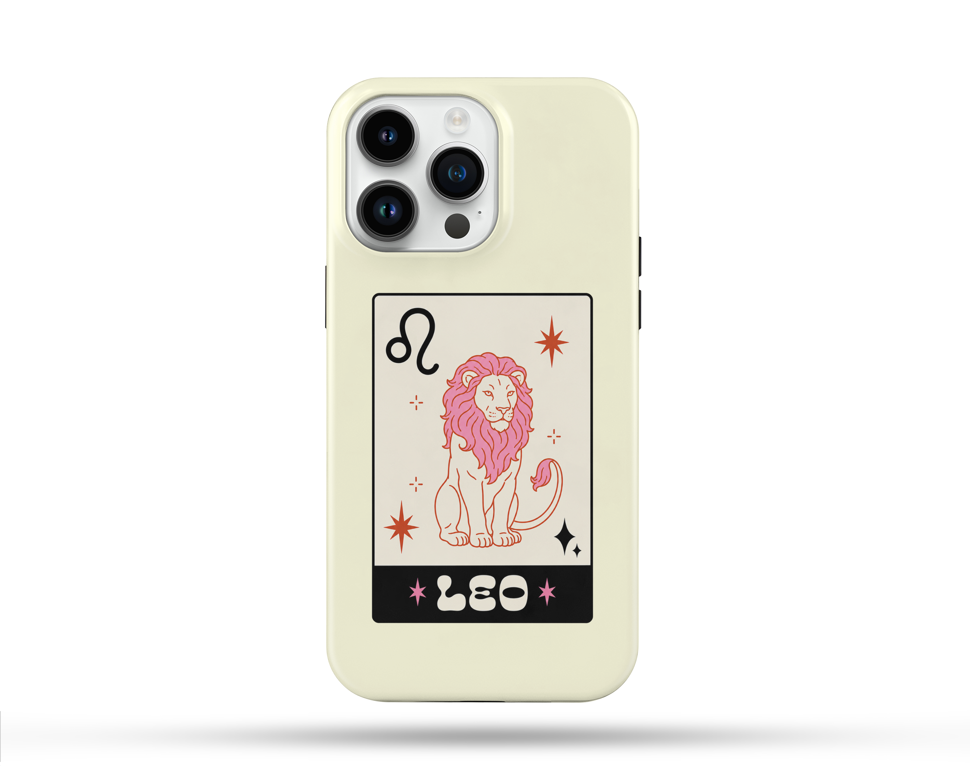 Aslan Burcu Desenli İçi Kadifeli Telefon Kılıfı B3