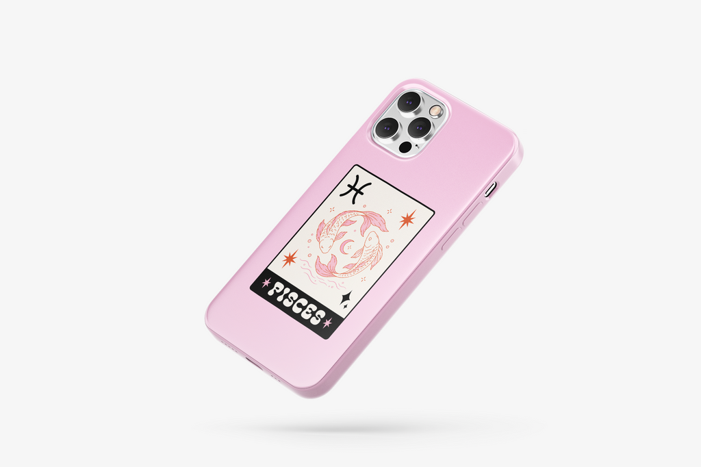 Balık Burcu Desenli İçi Kadifeli Telefon Kılıfı B4