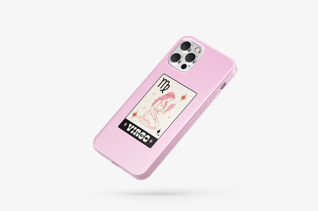Başak Burcu Desenli İçi Kadifeli Telefon Kılıfı B5