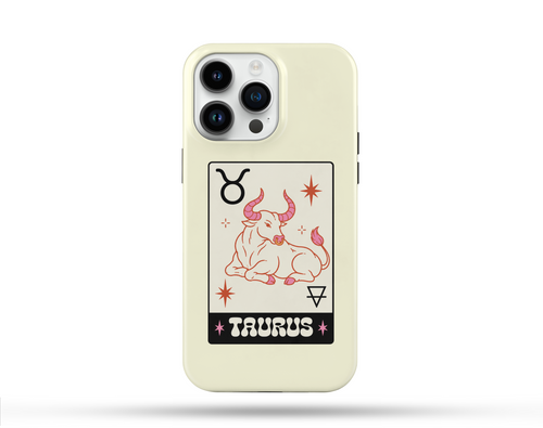 Boğa Burcu Desenli İçi Kadifeli Telefon Kılıfı B6