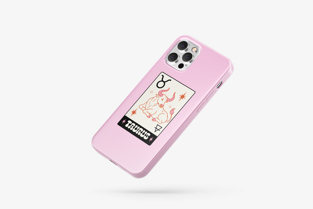 Boğa Burcu Desenli İçi Kadifeli Telefon Kılıfı B6