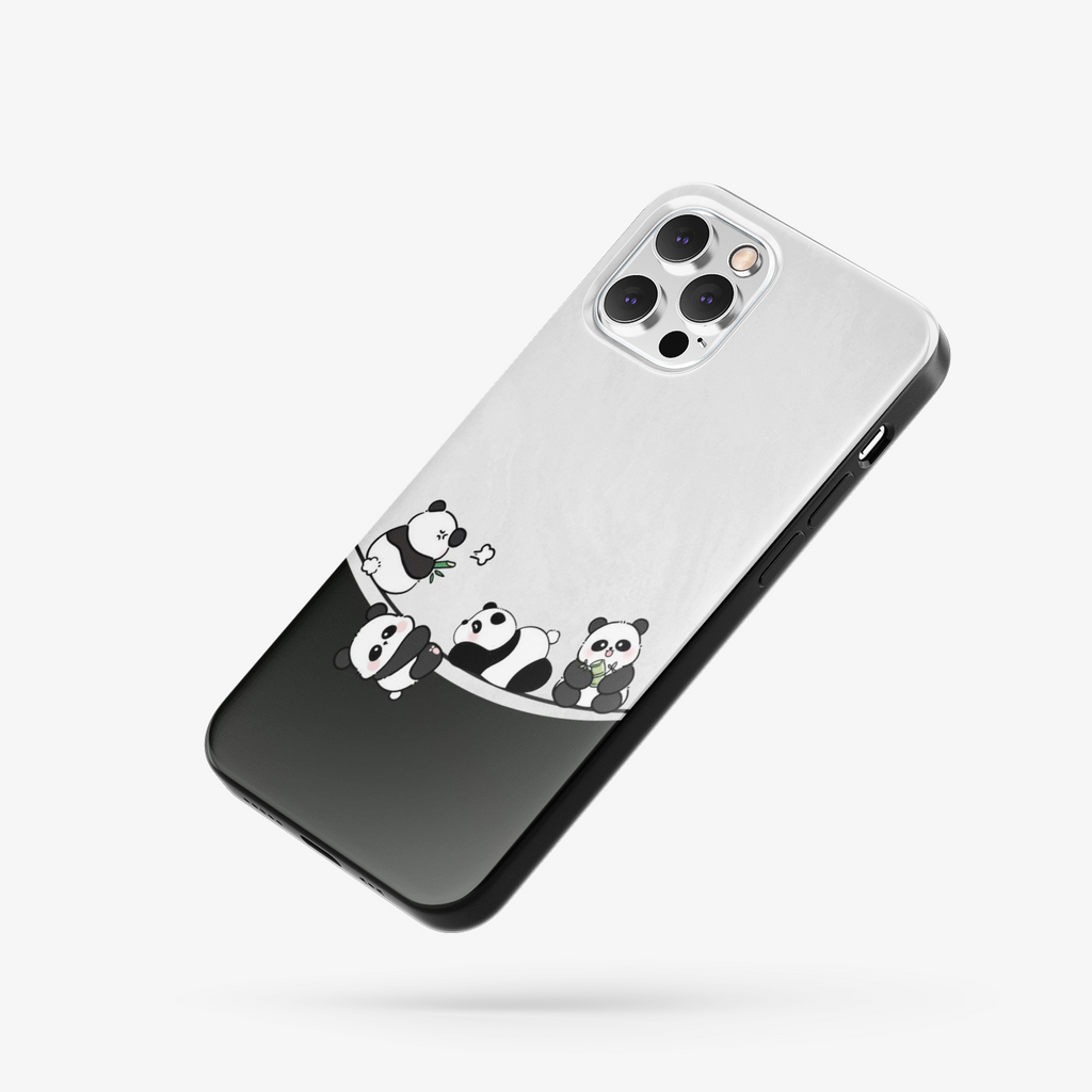 Panda's Desenli İçi Kadifeli Telefon Kılıf C13