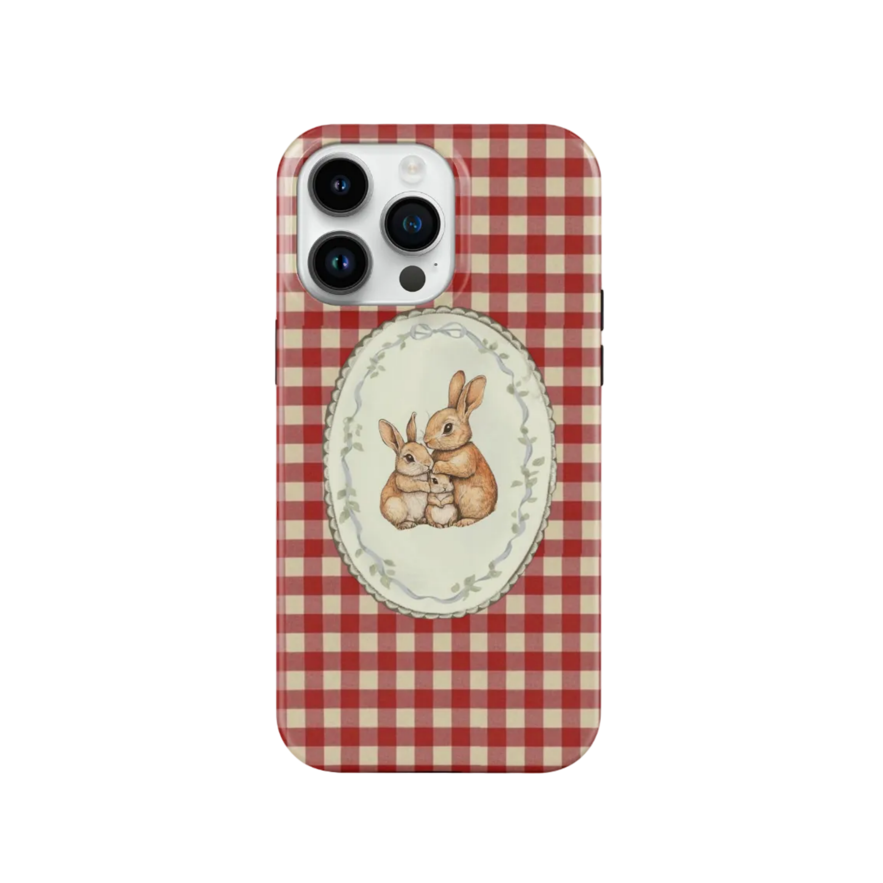 Rabbit Red Desenli İçi Kadifeli Telefon Kılıfı C2