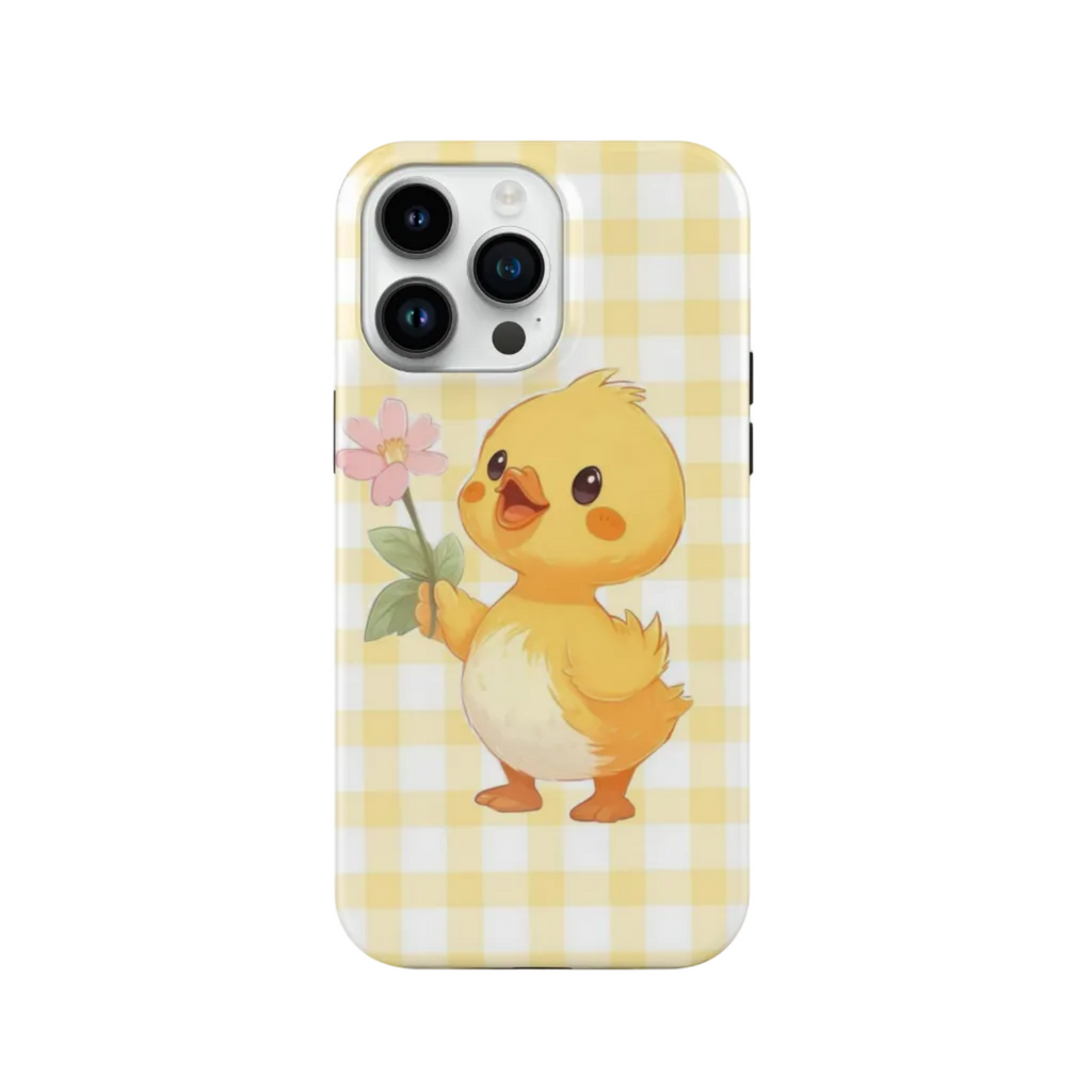 Chick Desenli İçi Kadifeli Telefon Kılıfı C7