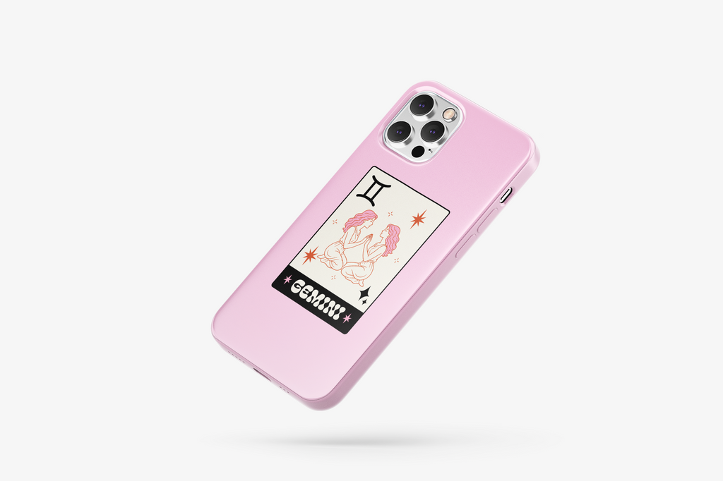 İkizler Burcu Desenli İçi Kadifeli Telefon Kılıfı B7