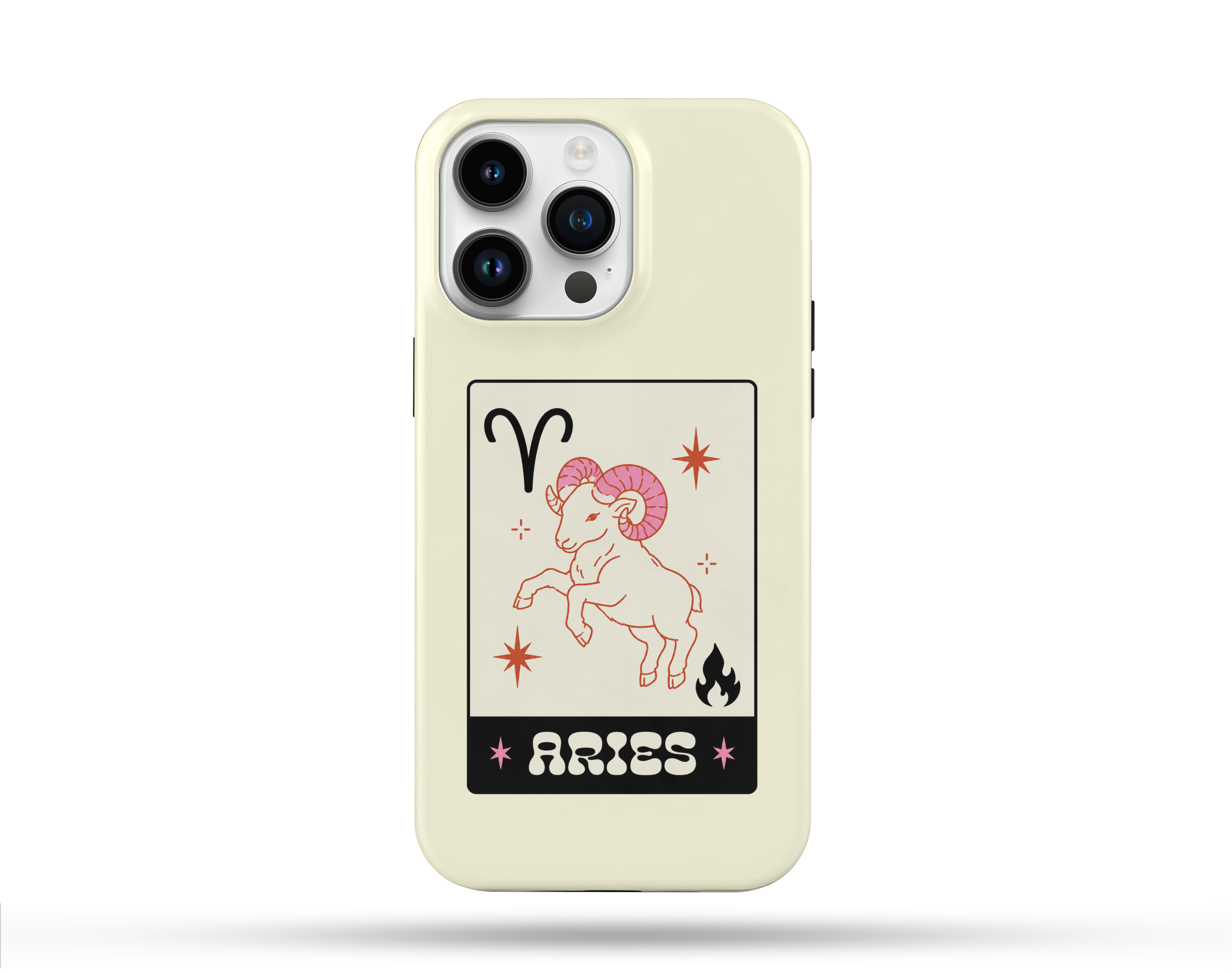 Koç Burcu Desenli İçi Kadifeli Telefon Kılıfı B1