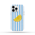 Mavi Limon Desenli İçi Kadifeli Telefon Kılıfı YZ61