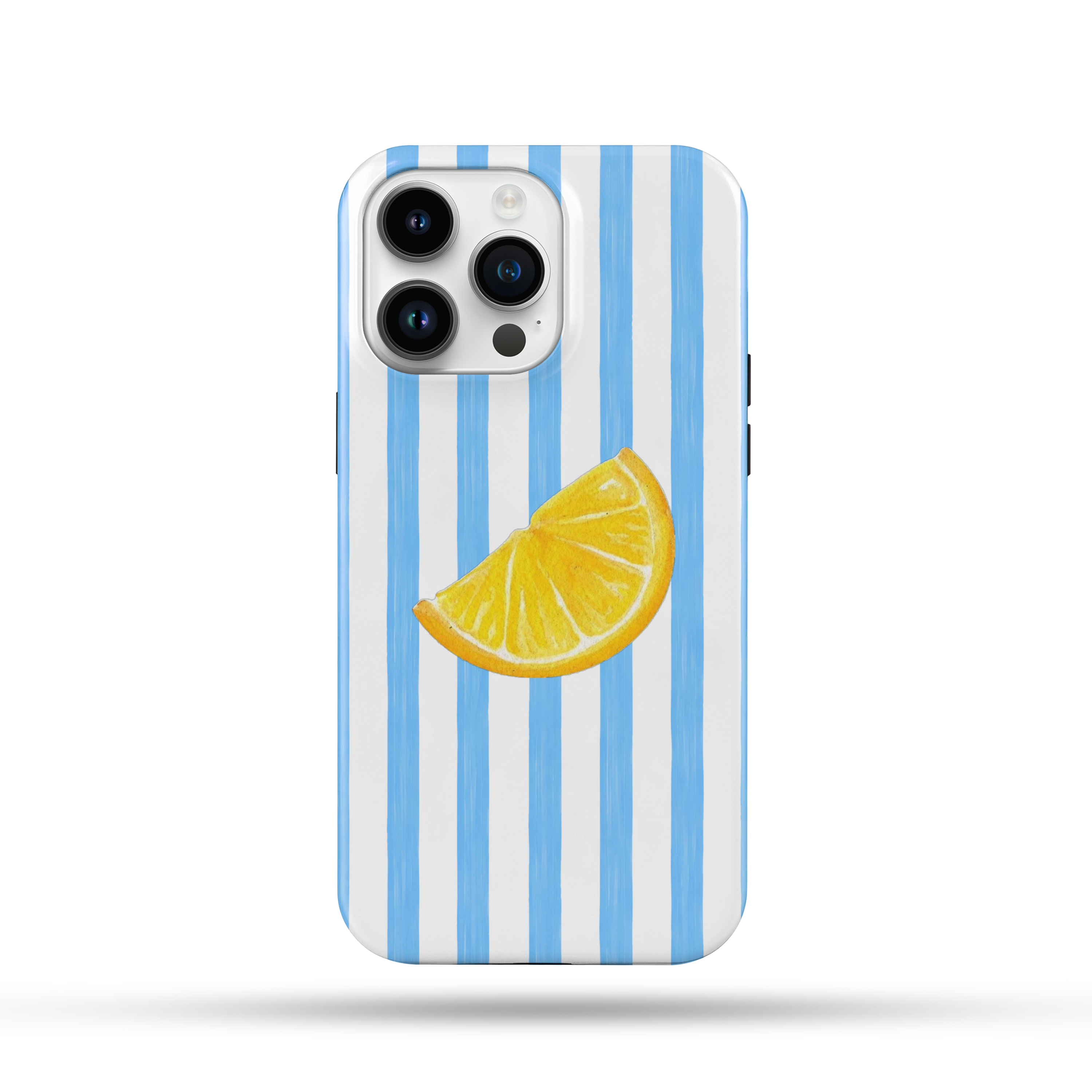 Mavi Limon Desenli İçi Kadifeli Telefon Kılıfı YZ61