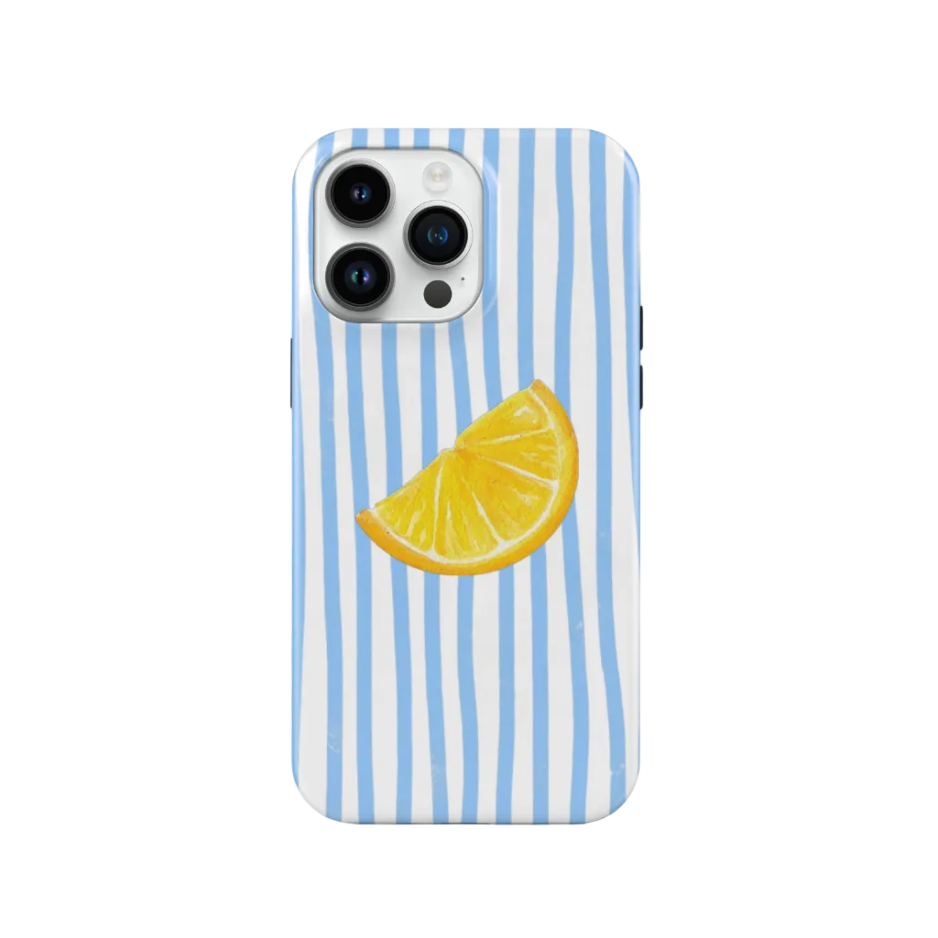 Mavi Limon Desenli İçi Kadifeli Telefon Kılıfı N184