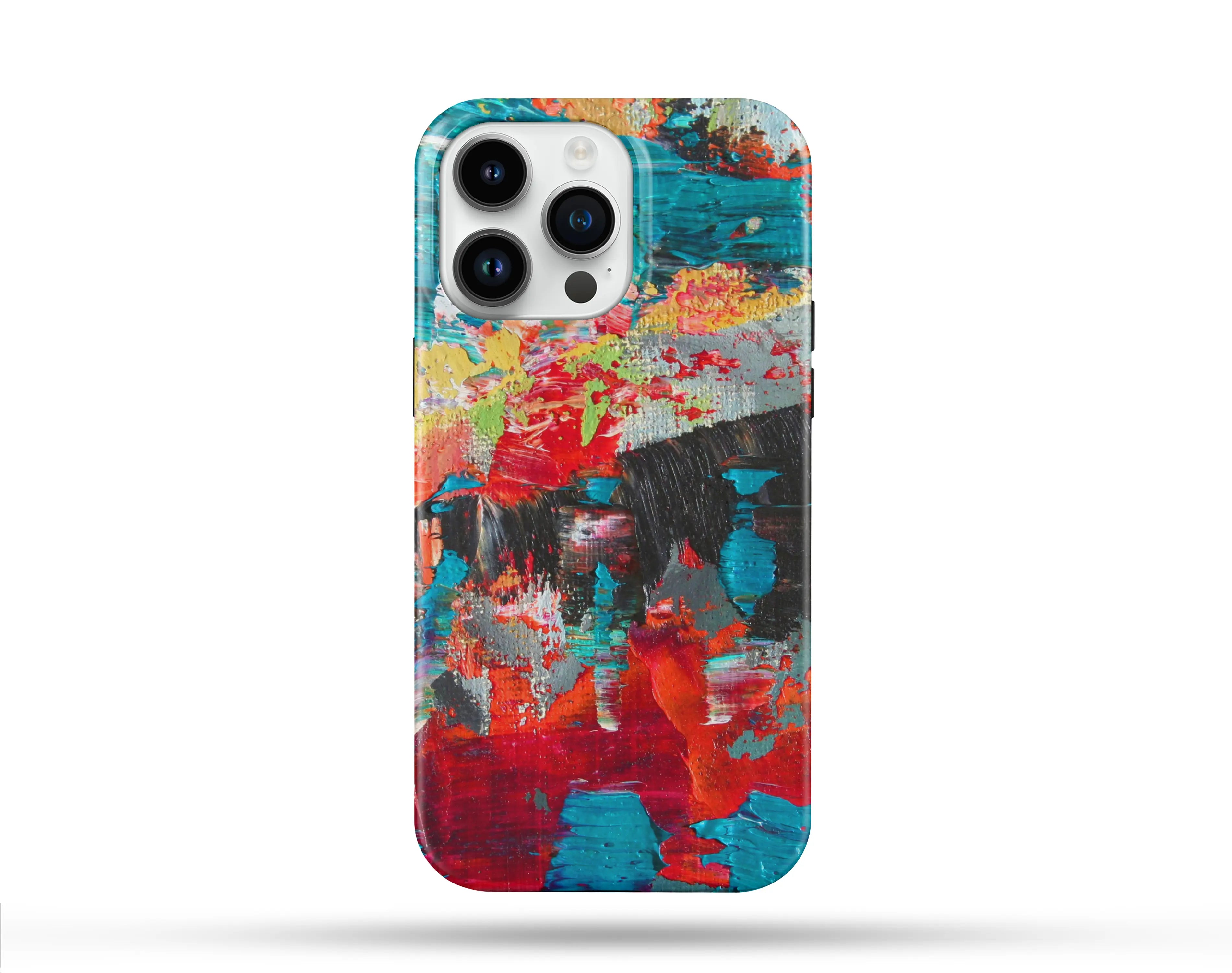 Color Desenli İçi Kadifeli Telefon Kılıfı N10
