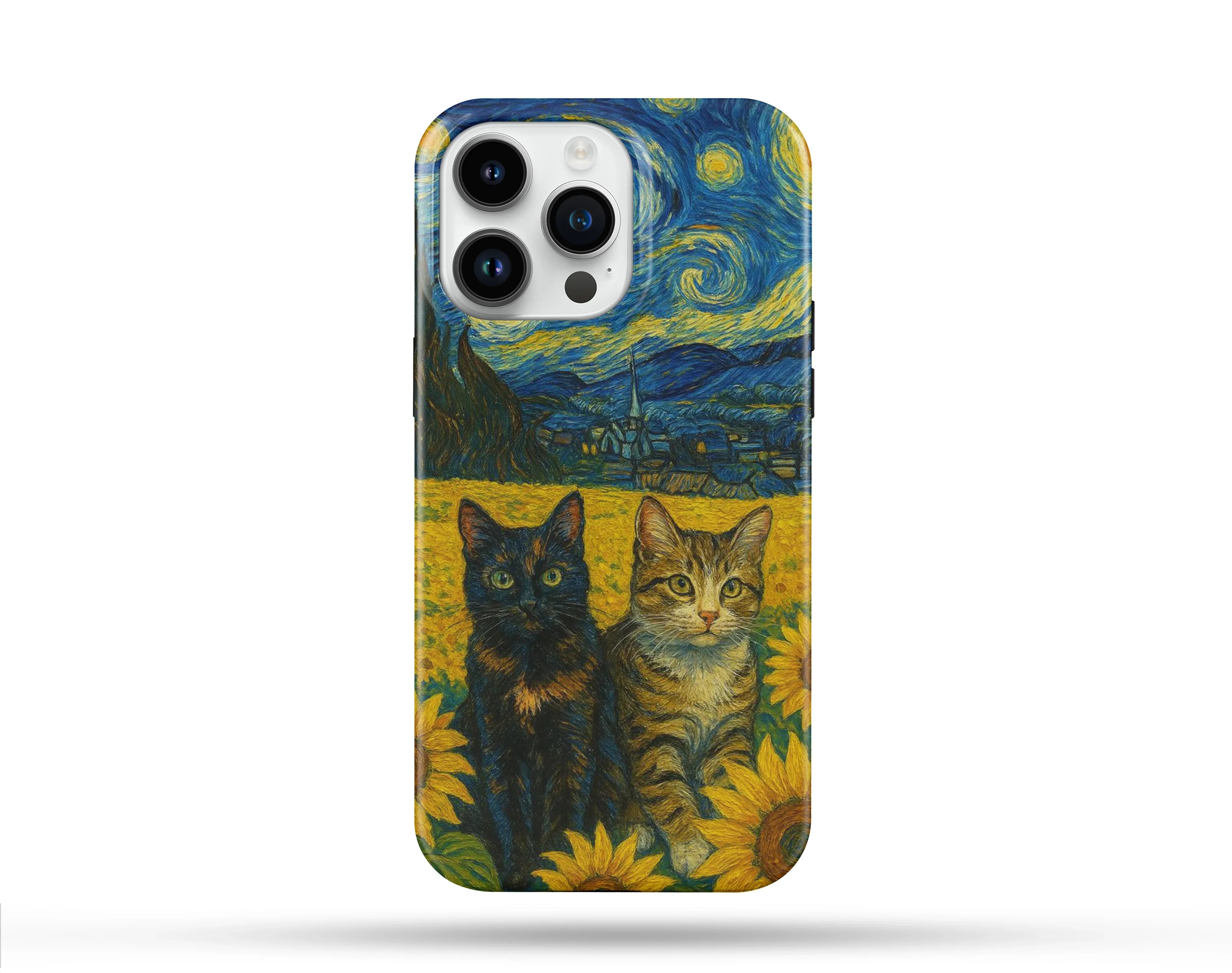 Two Cat Desenli İçi Kadifeli Telefon Kılıfı N114