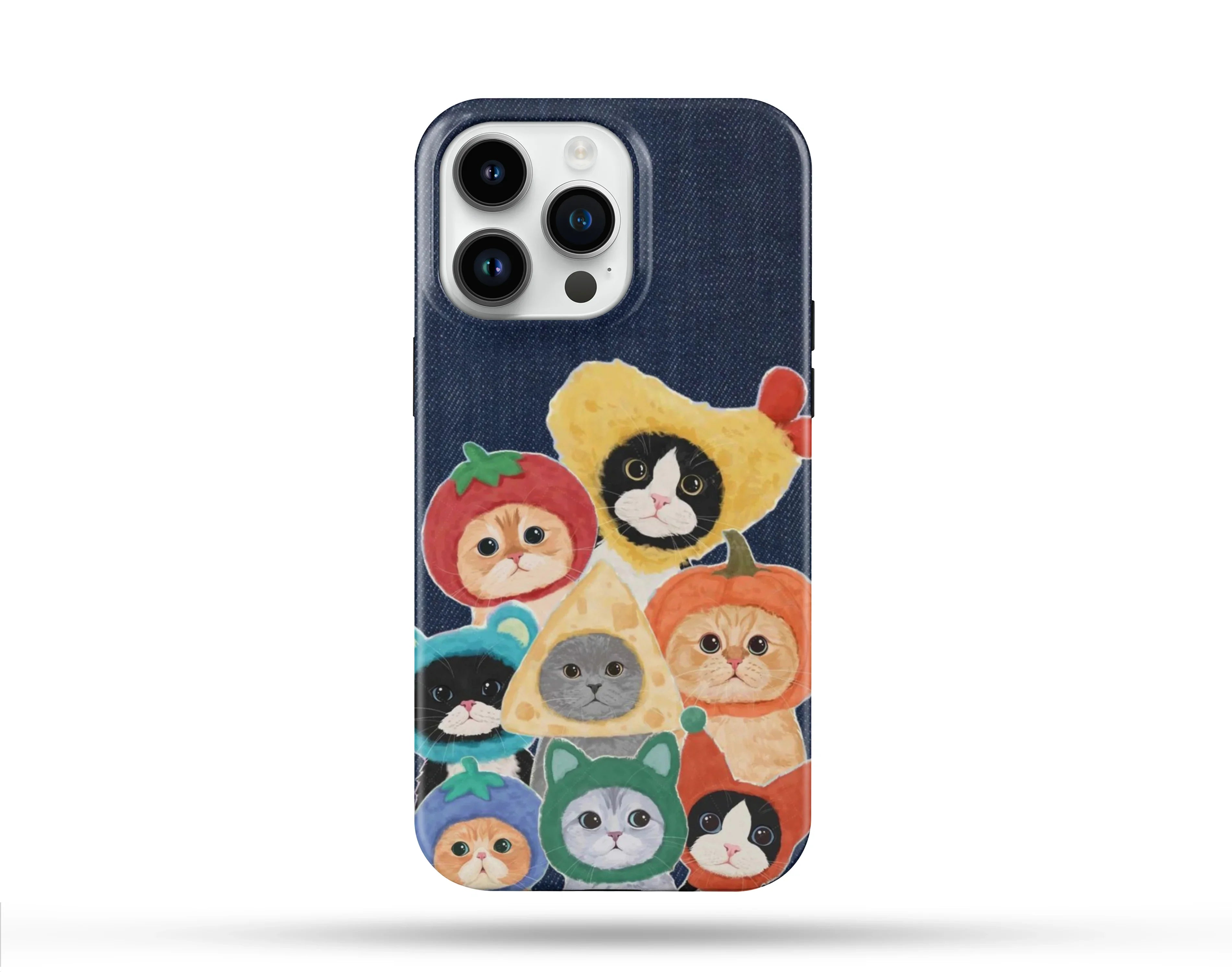 Multiple Cat Desenli İçi Kadifeli Telefon Kılıfı N125