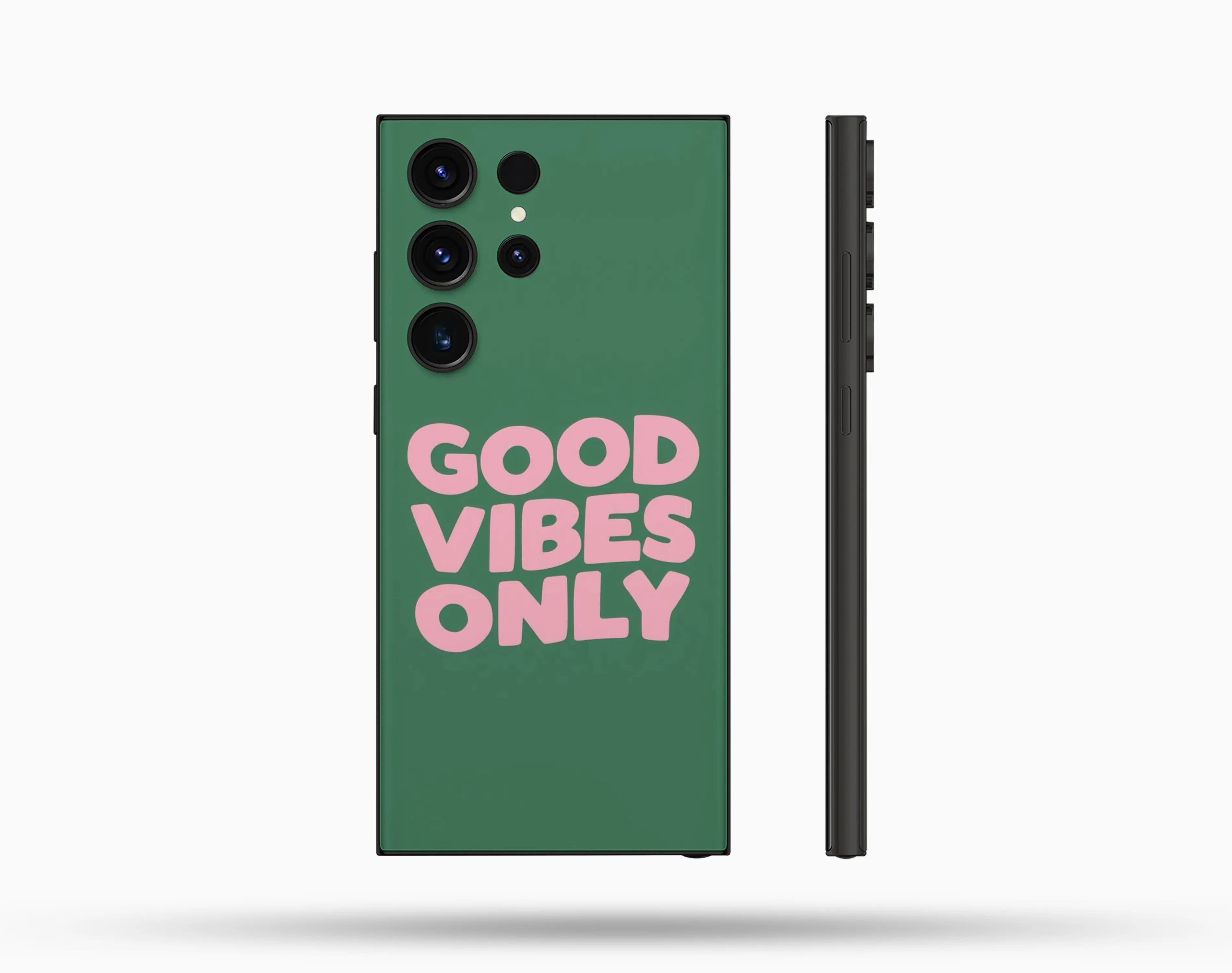 Good Vibes Only Desenli İçi Kadifeli Telefon Kılıfı N12