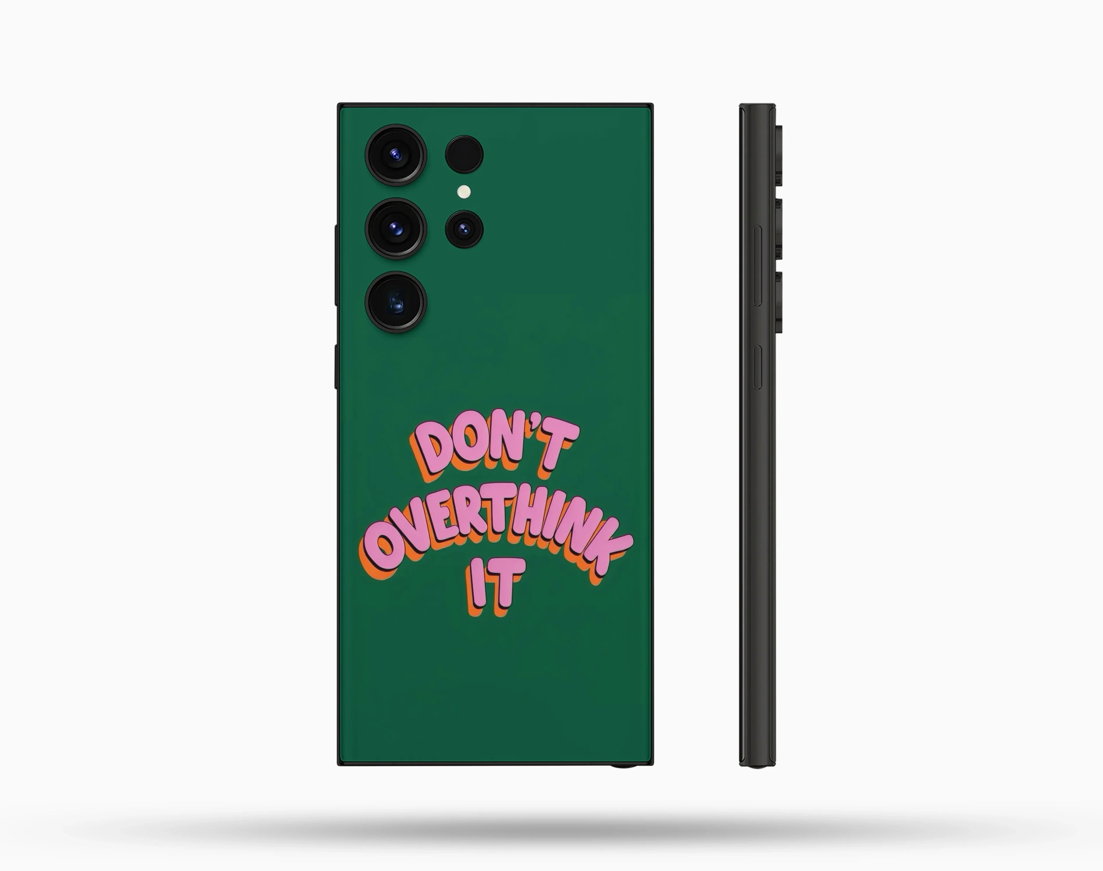 Overthink Desenli İçi Kadifeli Telefon Kılıfı N16