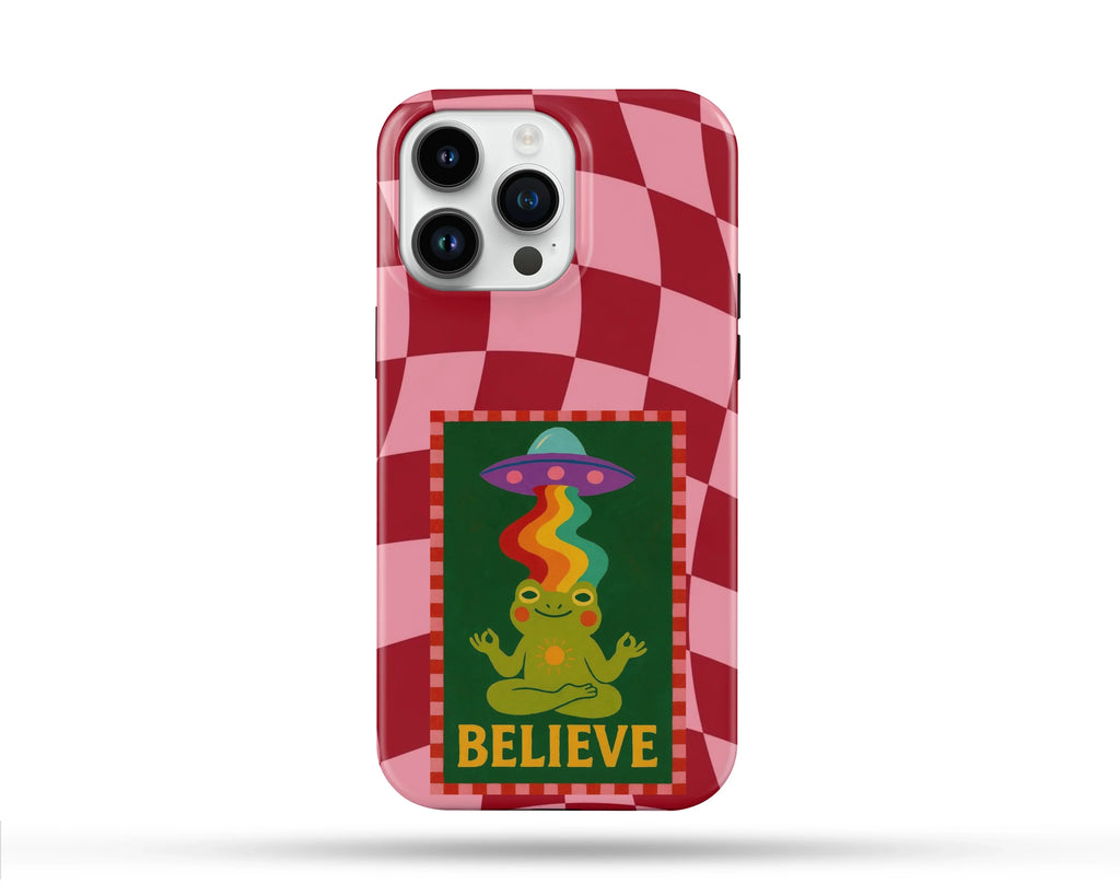 Believe Desenli İçi Kadifeli Telefon Kılıfı N18