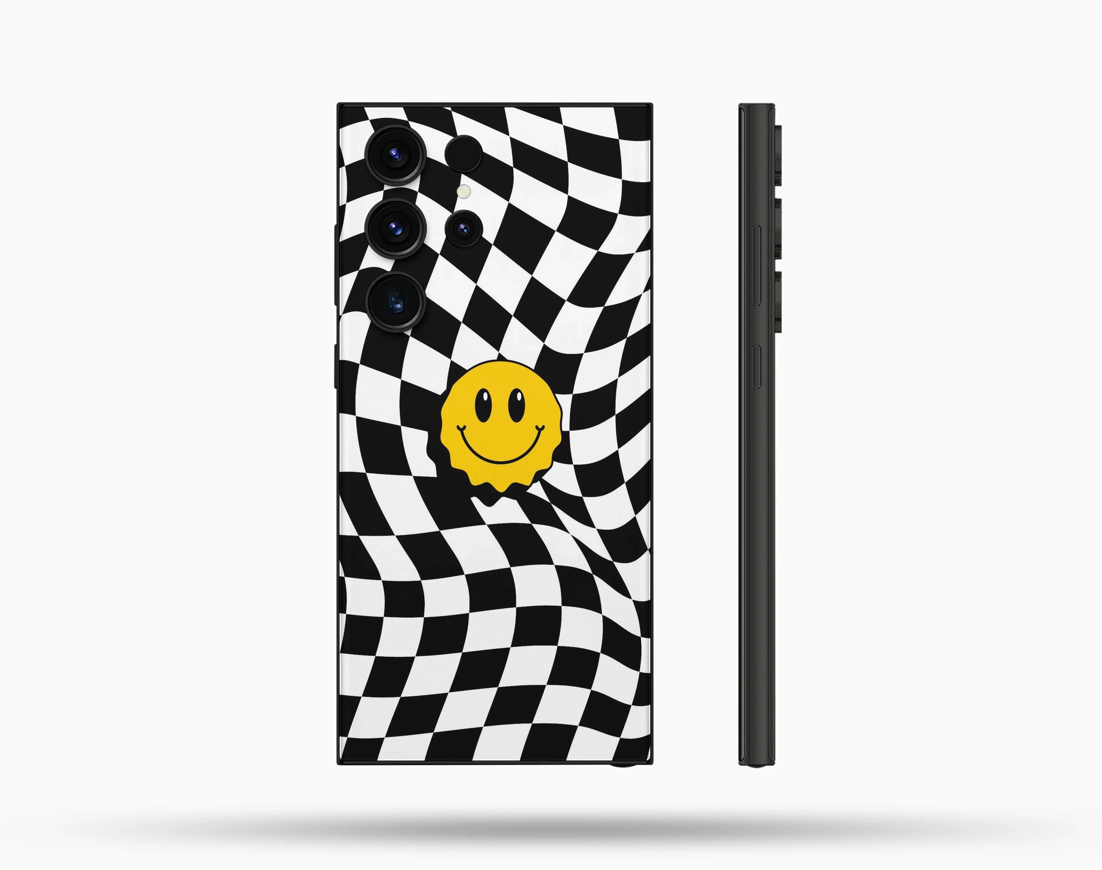Emoji Smile Desenli İçi Kadifeli Telefon Kılıfı N21