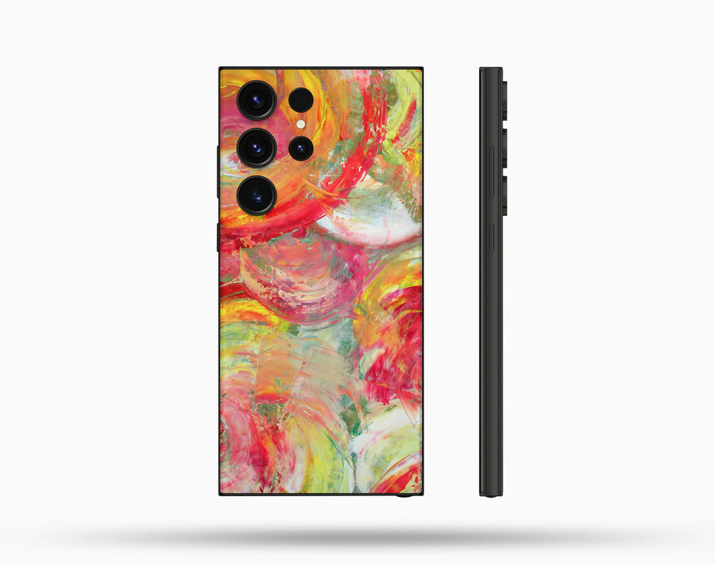 Renkli Desenli İçi Kadifeli Telefon Kılıfı N3