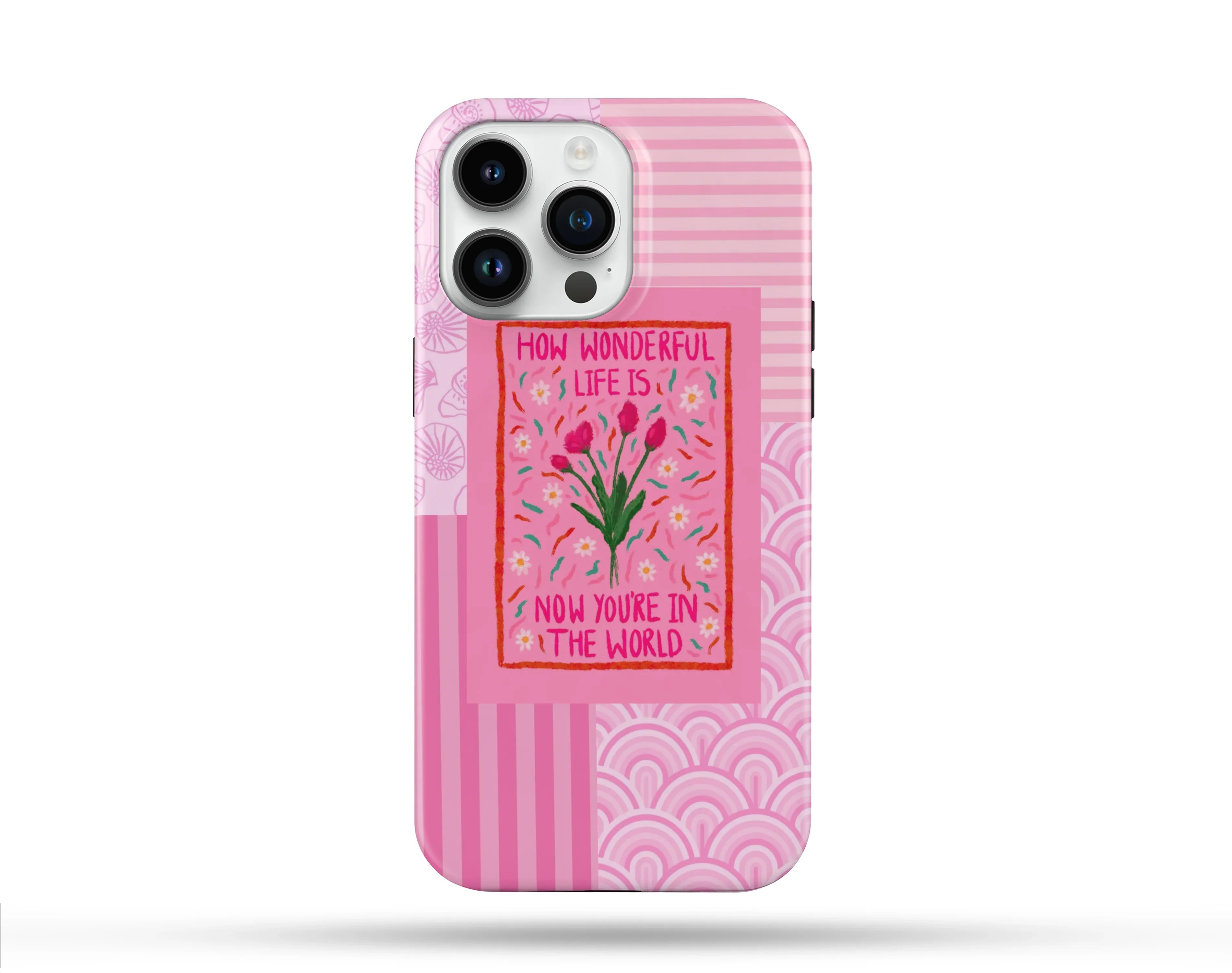 Flower Desenli İçi Kadifeli Telefon Kılıfı N68