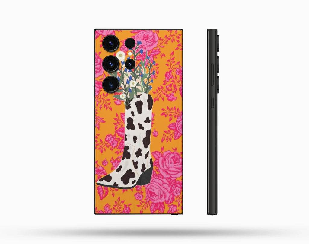 Flowers Desenli İçi Kadifeli Telefon Kılıfı N70
