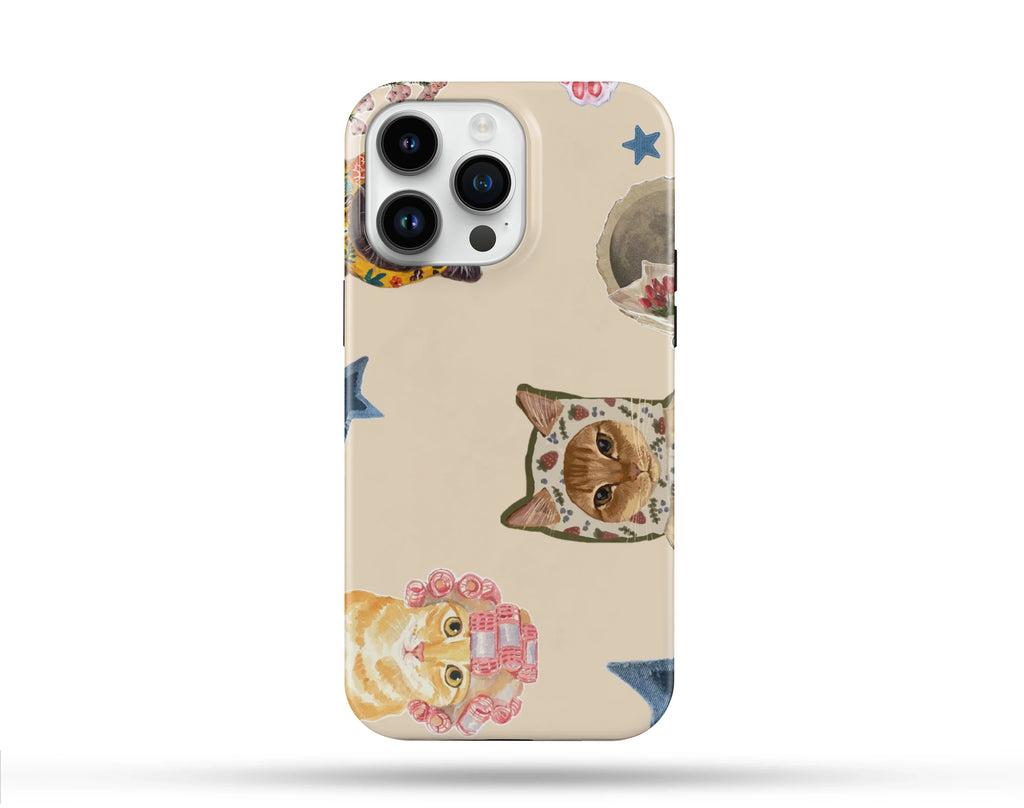 Cat Desenli İçi Kadifeli Telefon Kılıfı N83