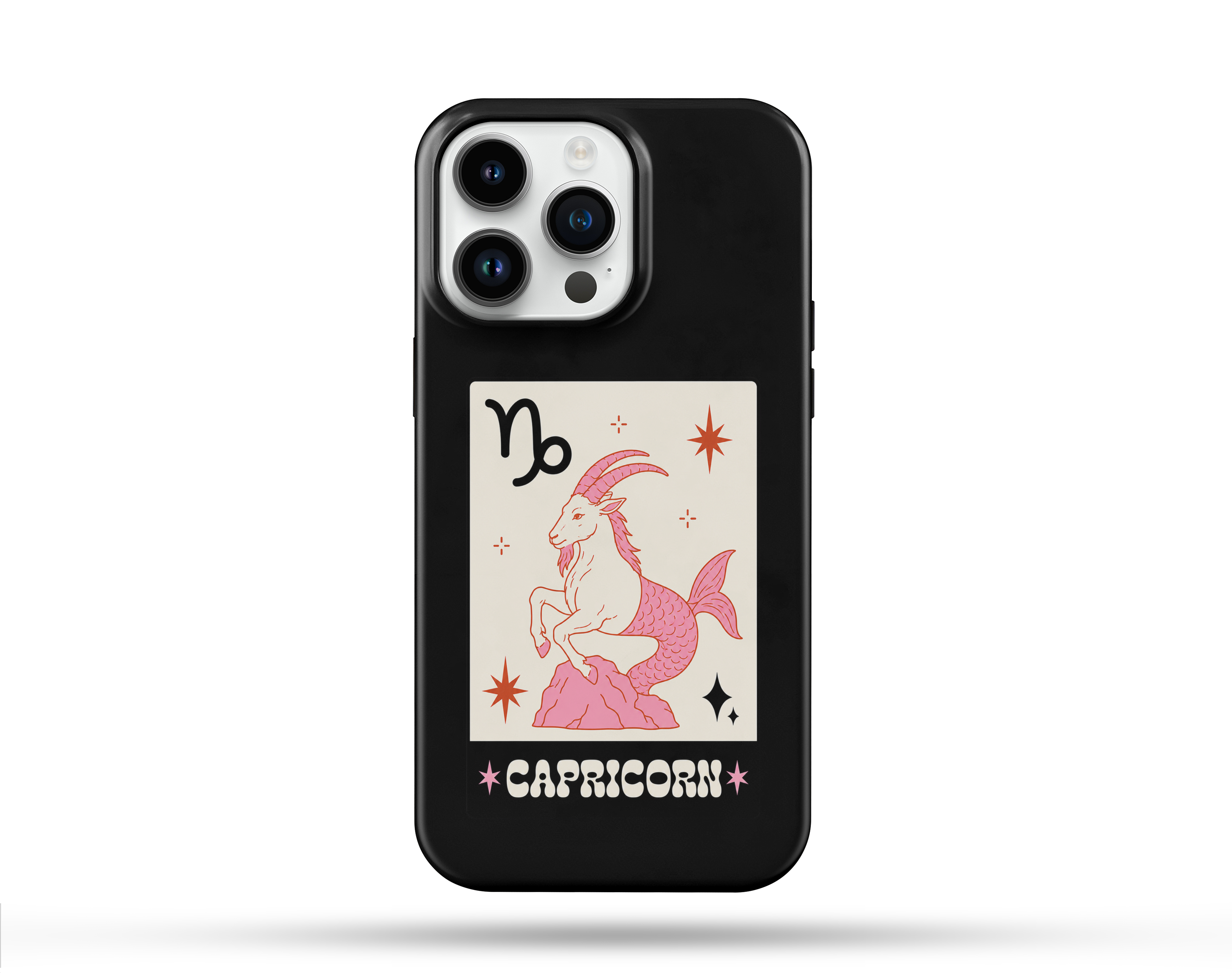 Oğlak Burcu Desenli İçi Kadifeli Telefon Kılıfı B9
