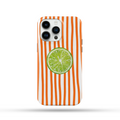 Turuncu Lime Desenli İçi Kadifeli Telefon Kılıfı YZ71