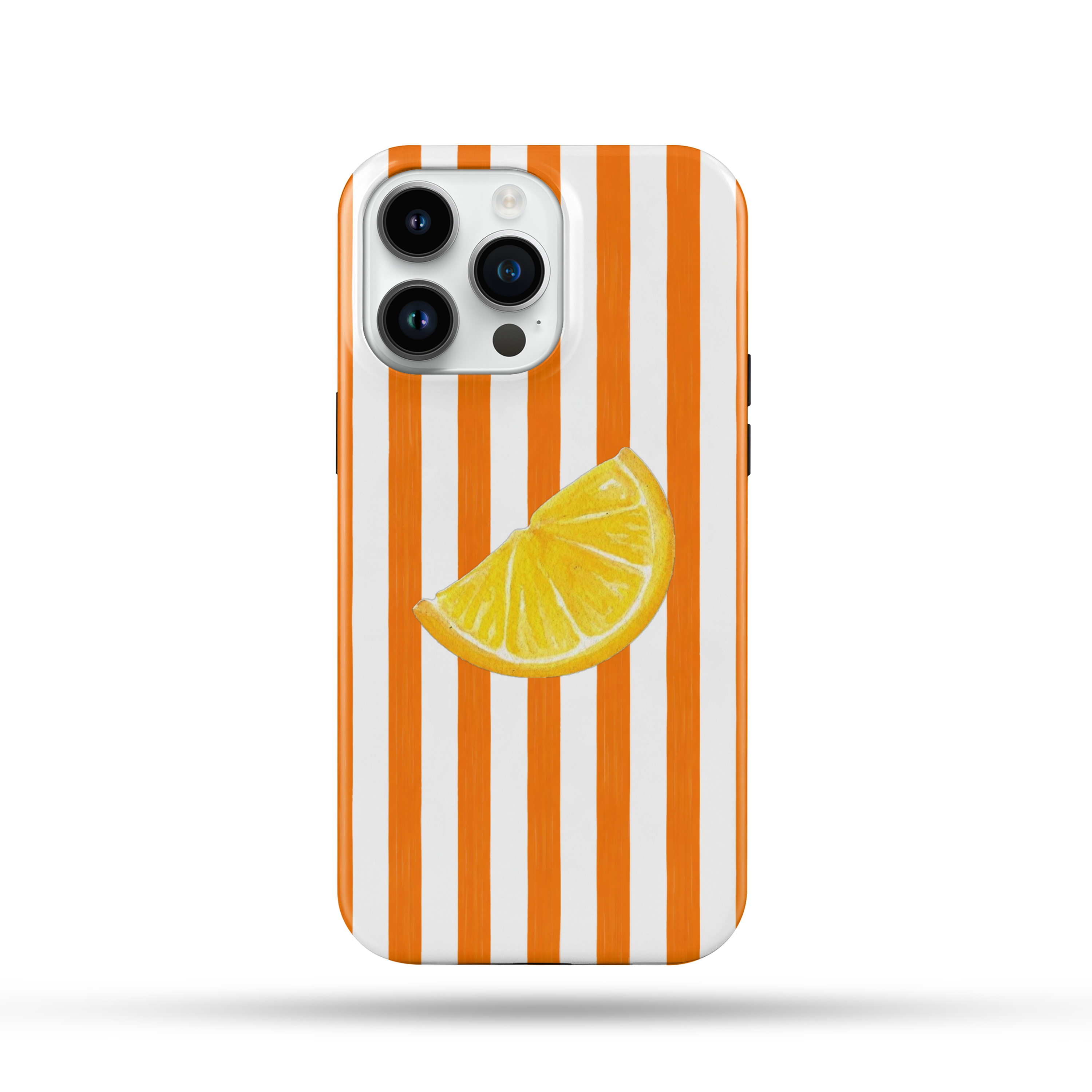 Turuncu Limon Desenli İçi Kadifeli Telefon Kılıfı YZ37