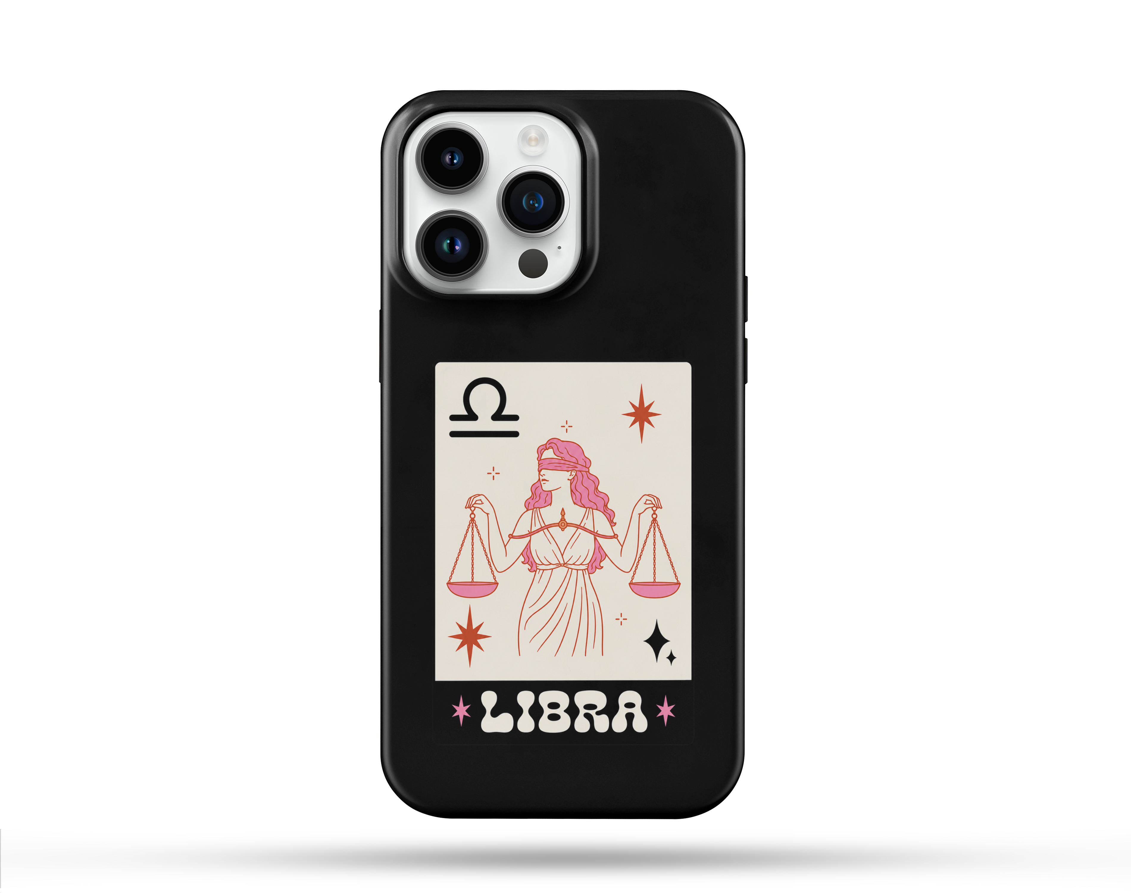 Terazi Burcu Desenli İçi Kadifeli Telefon Kılıfı B10