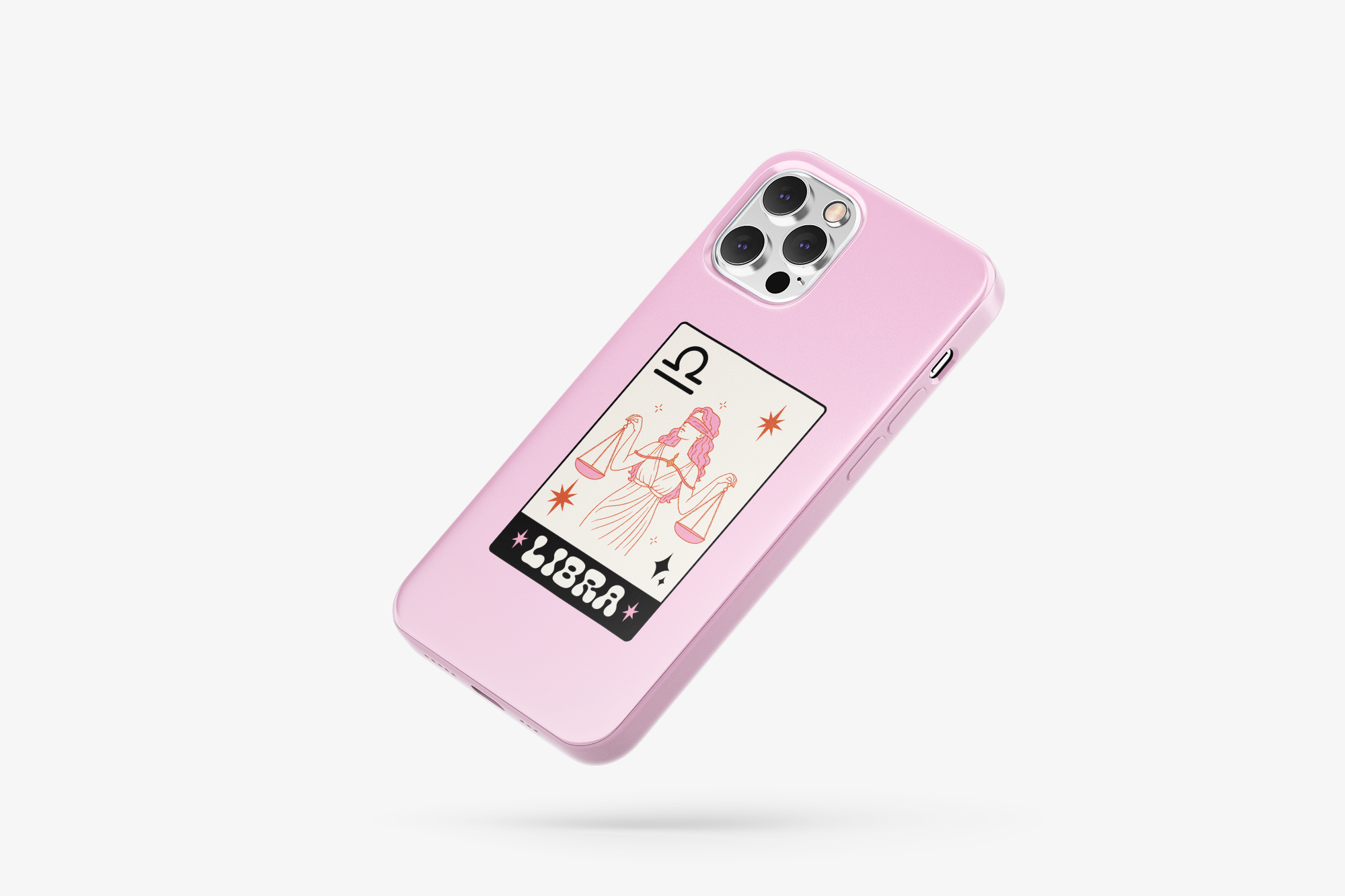 Terazi Burcu Desenli İçi Kadifeli Telefon Kılıfı B10