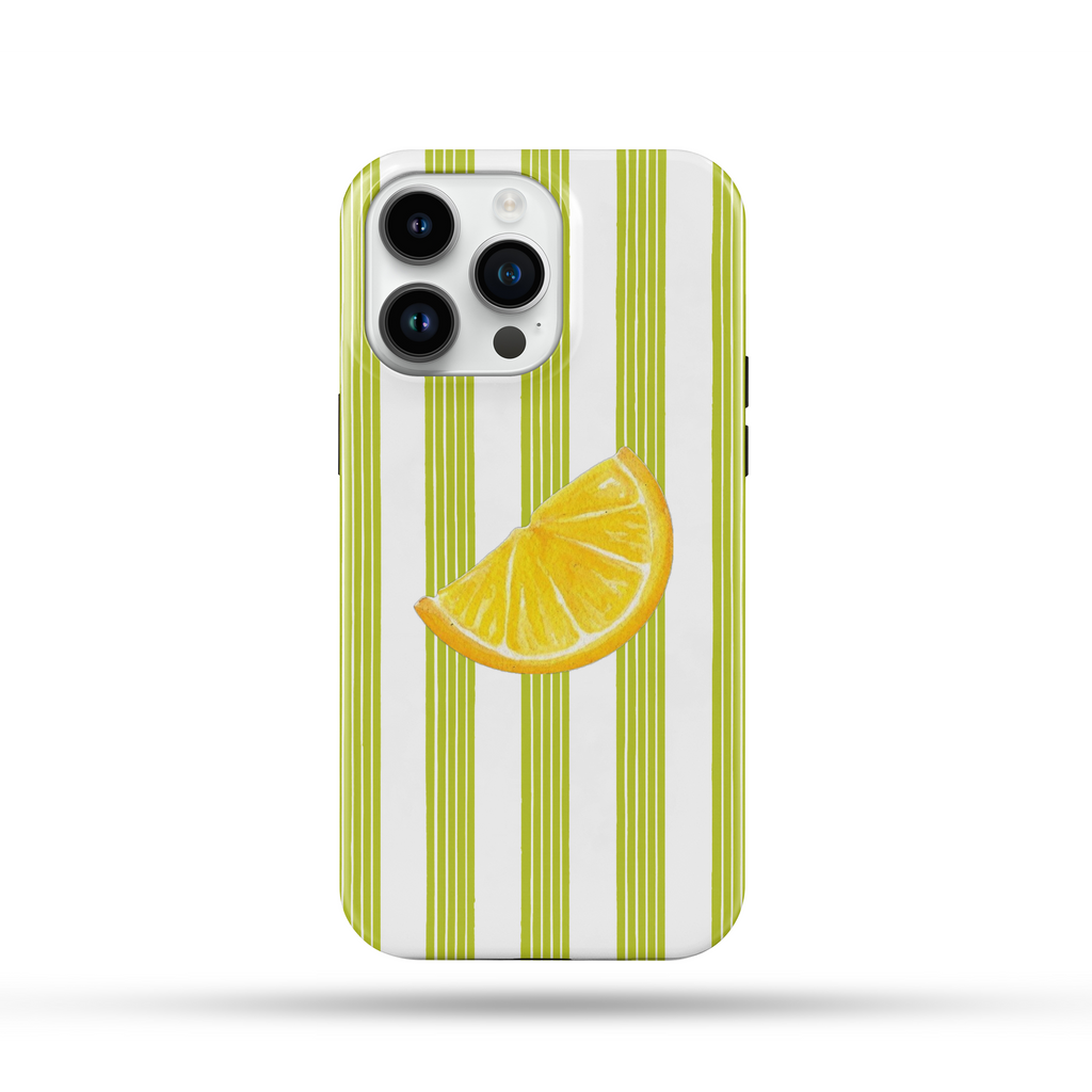 Yeşil Limon Desenli İçi Kadifeli Telefon Kılıfı YZ5